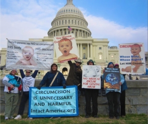 2011 Genital Integrity Awareness Week demonstration against infant circumcision in Washington, DC