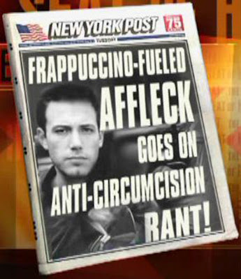 Ben Affleck rant against circumcision from Jon Stewart's The Daily Show