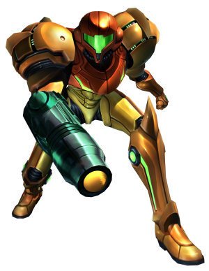 Metroid's Samus Aran ready for action